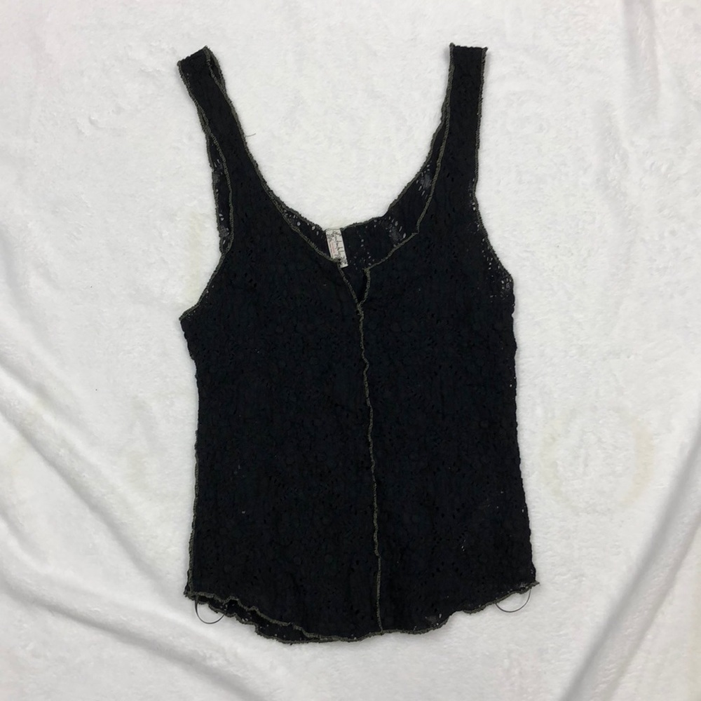 Black tank top